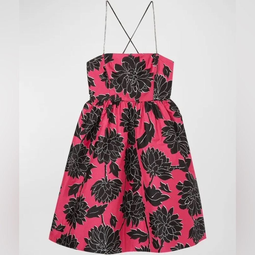 Kate Spade Festive Brocade Jewel Strap Dress
